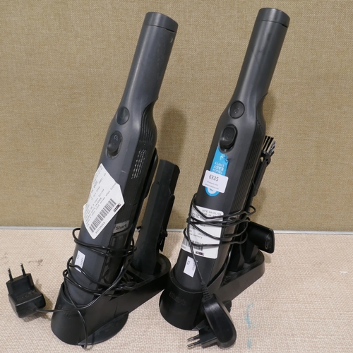 6335 - 2 x Shark Handheld Vacuum cleaners - Wv200  - This lot requires UK adapters (334-387,388) *This lot ... 