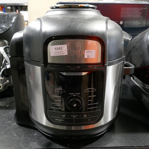 6342 - Ninja Foodi Multi-Cooker and Gourmia Air Fryer 7Qt - Eu  - This lot requires a UK adapter (334-313/3... 