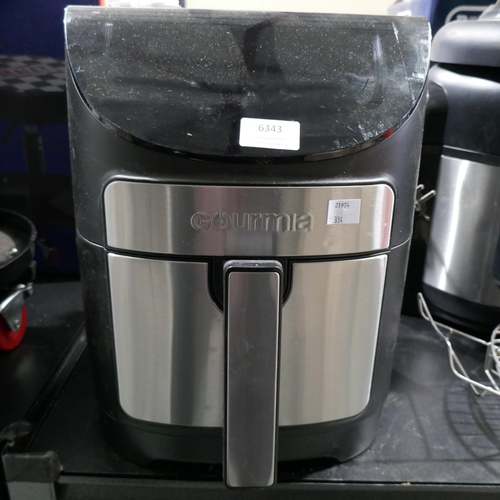 6343 - Gourmia Air Fryer 7Qt Eu  - This lot requires a UK adapter (334-33) *This lot is subject to Vat