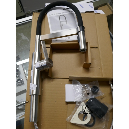 4034 - Blanco Brushed Effect Mixer Tap  (458-174) *This lot is subject to Vat