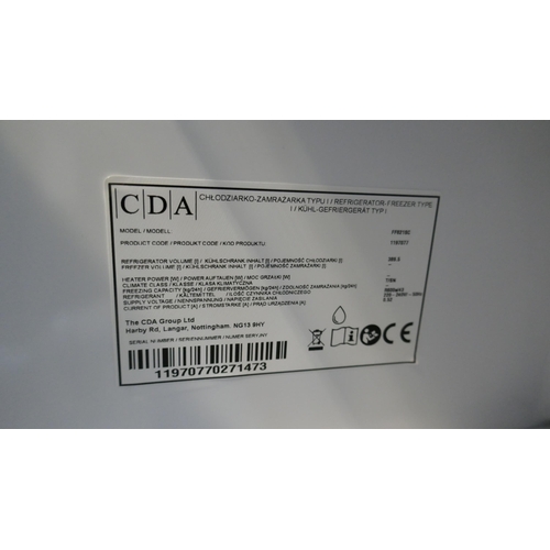 4056 - CDA Freestanding Fridge H1850xW595xD640  - Model no -FF821SC (458-147) *This lot is subject to Vat