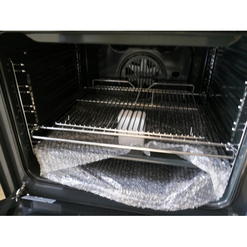 4059 - Karlson Double Oven - Stainless Steel (Broken Top Oven Door)  h888xW595xD546 (458-134) *This lot is ... 