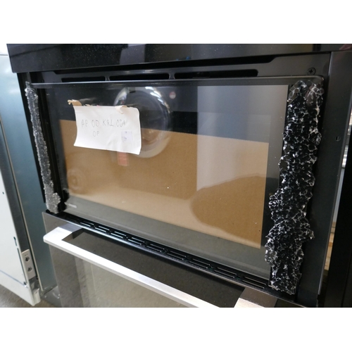 4059 - Karlson Double Oven - Stainless Steel (Broken Top Oven Door)  h888xW595xD546 (458-134) *This lot is ... 