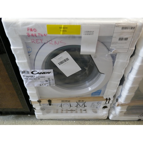 4065 - Candy Integrated Washing Machine (8kg) H820xW600xD530 (458-109) *This lot is subject to Vat