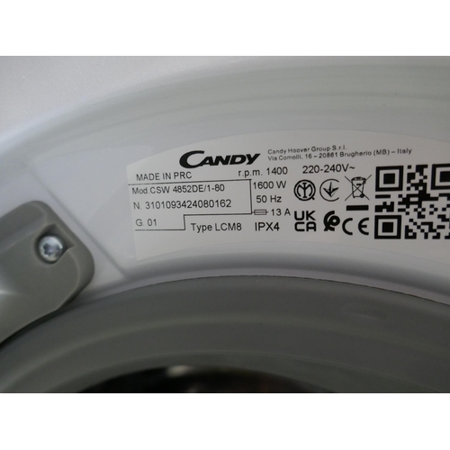 4070 - Candy Freestanding Washer Dryer (8kg)  H850xW600xD520  - Model no -CSW 4852DE (458-143) *This lot is... 