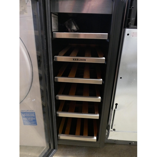 4072 - Karlson Under Counter Wine Cooler - Stainless Steel H820xW295xD575  (458-144) *This lot is subject t... 