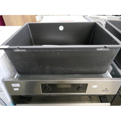 4076 - Black Composite 1.0 Bowl Sink (458-244) *This lot is subject to Vat