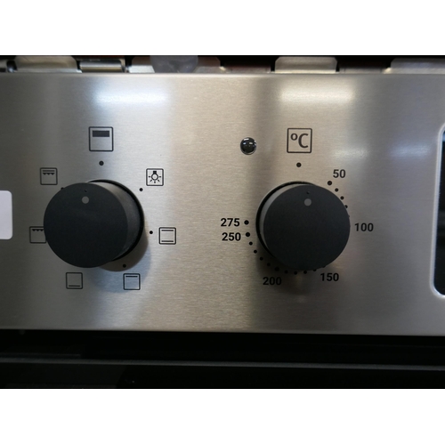 4083 - Zanussi Built In FanCook Double Oven H888xW594xD568  - Model no -ZKHNL3X1 (458-172) *This lot is sub... 