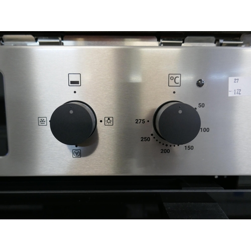 4083 - Zanussi Built In FanCook Double Oven H888xW594xD568  - Model no -ZKHNL3X1 (458-172) *This lot is sub... 