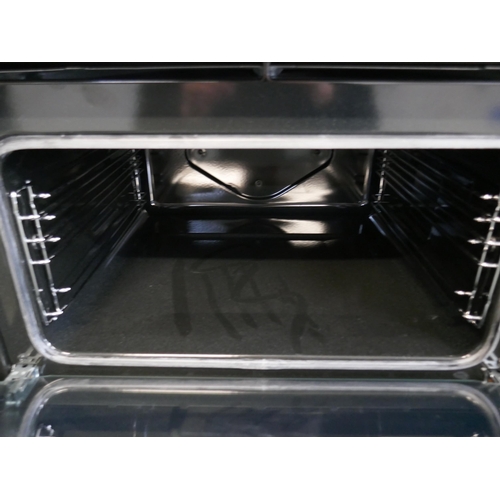 4083 - Zanussi Built In FanCook Double Oven H888xW594xD568  - Model no -ZKHNL3X1 (458-172) *This lot is sub... 