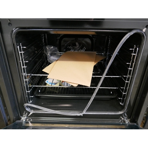 4083 - Zanussi Built In FanCook Double Oven H888xW594xD568  - Model no -ZKHNL3X1 (458-172) *This lot is sub... 