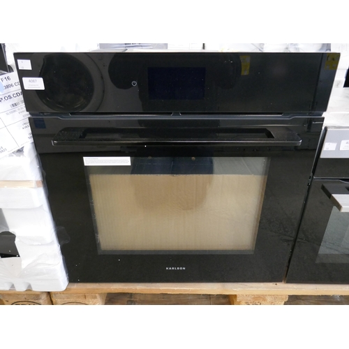 4087 - Karlson Single Pyrolytic Oven - Black  H595xW595xD546  - Model no -TFTPYOVBKD (458-44) *This lot is ... 