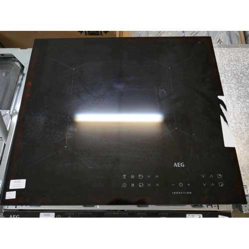 4103 - AEG 4 Zone Induction Hob H44xW590xD520  - Model no -ILB64334CB (458-193) *This lot is subject to Vat