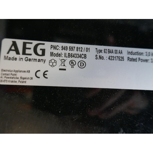 4103 - AEG 4 Zone Induction Hob H44xW590xD520  - Model no -ILB64334CB (458-193) *This lot is subject to Vat