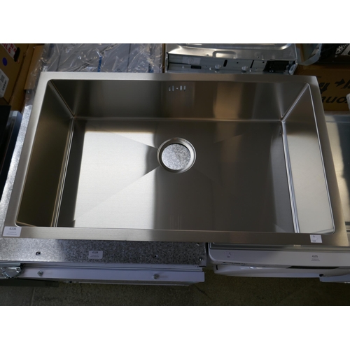 4106 - Stainless Steel Large 1.0 Bowl Sink (458-164) *This lot is subject to Vat