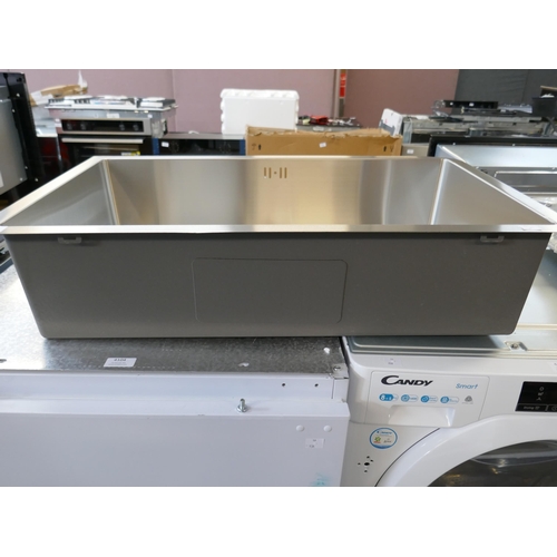 4106 - Stainless Steel Large 1.0 Bowl Sink (458-164) *This lot is subject to Vat