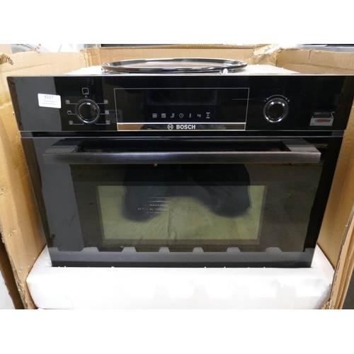 4117 - Bosch Serie 4 Combi Microwave Oven H454xW594xD570  - Model no -CMA583MB0B (458-154) *This lot is sub... 