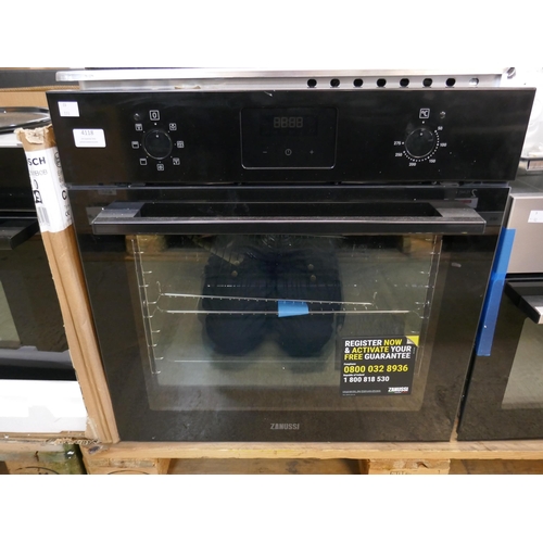 4118 - Zanussi Single Multifunction Oven - Black (458-153) *This lot is subject to Vat