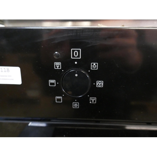 4118 - Zanussi Single Multifunction Oven - Black (458-153) *This lot is subject to Vat