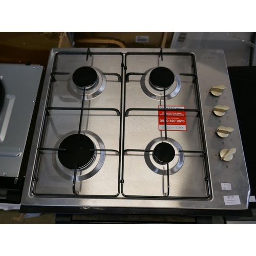 4119 - CDA Gas 4 Burner Hob (Damaged Corner) (458-192) *This lot is subject to Vat