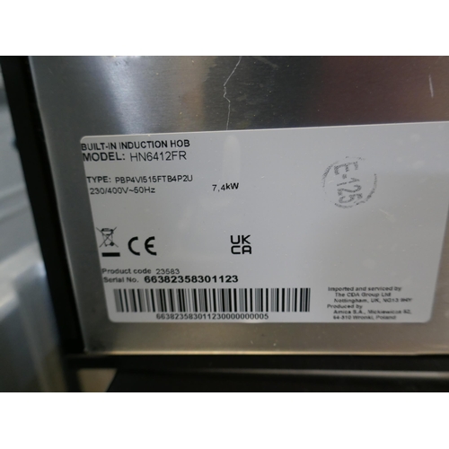 4120 - CDA Four Zone Induction Hob Eco H60xW576xD518 - Model no -HN6412FR (458-113) *This lot is subject to... 