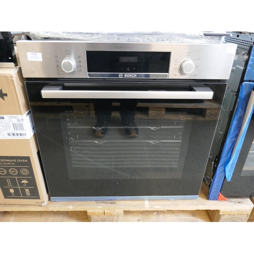 4126 - Bosch Serie 4 Single Oven H595xW594xD548  - Model no -HBS534BS0B (458-205) *This lot is subject to V... 