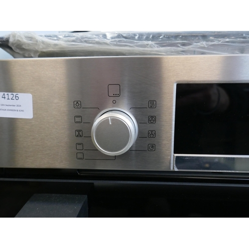 4126 - Bosch Serie 4 Single Oven H595xW594xD548  - Model no -HBS534BS0B (458-205) *This lot is subject to V... 