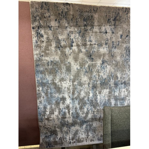 3226 - Kathy Ireland Lome royal Terrance (216.4cm x 277.3cm) 7ft.10 x 9ft.10 rug, silver and blue