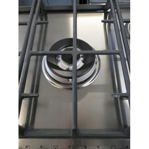 4071 - Zanussi Gas 5 Burner Hob H40xW744xD510 (Missing One Burner Plate) - Model no -ZGNN755X (458-168) *Th... 