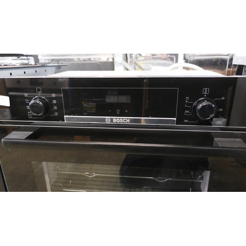 4142 - Bosch Single Black Oven (458-230) *This lot is subject to Vat