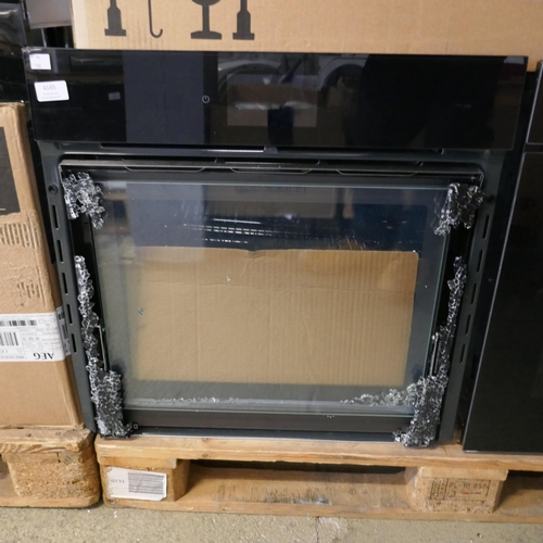 4145 - Karlson Single Pyrolytic Oven (Broken Glass Door) - Black H595xW595xD546  - Model no -TFTPYOVBKD (45... 