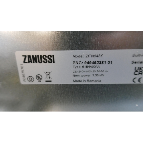 4155 - Zanussi Hob2Hood Induction Hob H44xW590xD520  - Model no -ZITN643K (458-182) *This lot is subject to... 