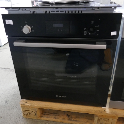 4159 - Bosch Black Single Oven (458-235) *This lot is subject to Vat