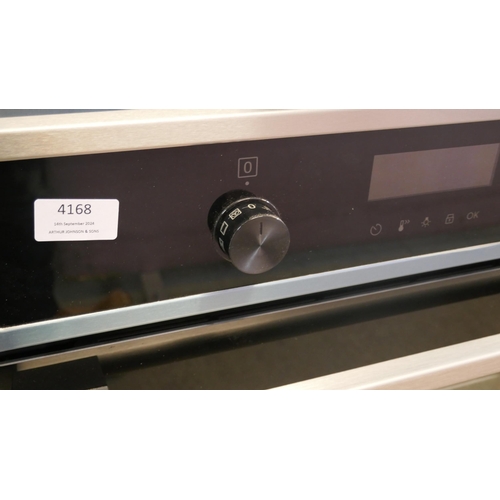 4168 - Zanussi Single Multifunction Oven with AirFry - Stainless Steel H594xW594xD568  (458-201) *This lot ... 