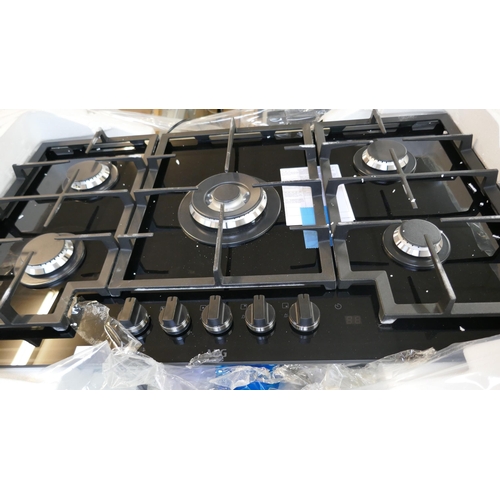 4176 - AEG  Gas on Glass 5 Burner Hob H101xW860xD510 (458-200) *This lot is subject to Vat