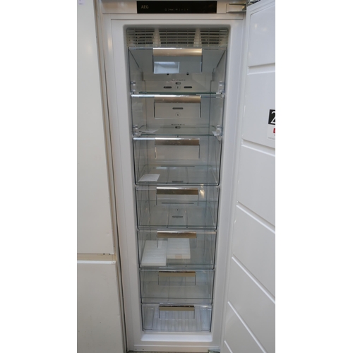 4181 - AEG Integrated Tower Freezer (Frost Free)  H1769xW556xD549 - Model no -ABK818E6NC (458-195) *This lo... 