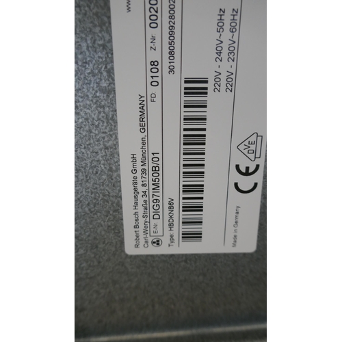 4186 - Bosch Island Cooker Hood  H1044xW898xD600 - Model no -DIG97IM50B (458-66) *This lot is subject to Va... 