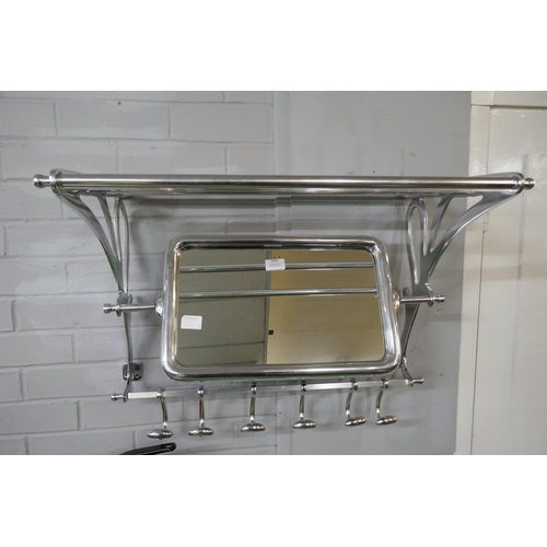 3074 - A large chrome luggage rack