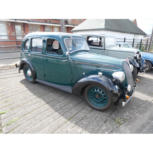 398 - A 1938 Standard Flying Ten Saloon registered AUT 433. This pre-war classic car has a 1141cc side-val... 