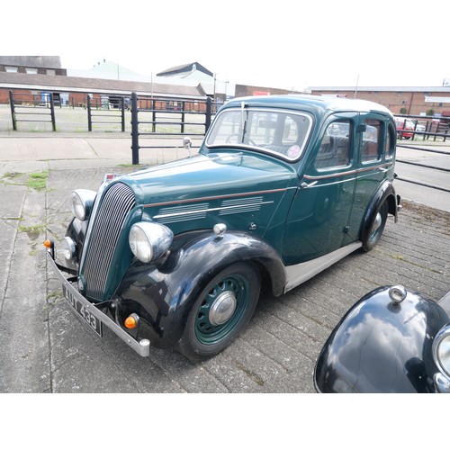 398 - A 1938 Standard Flying Ten Saloon registered AUT 433. This pre-war classic car has a 1141cc side-val... 