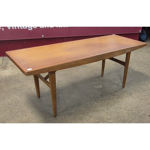 30 - A teak rectangular coffee table