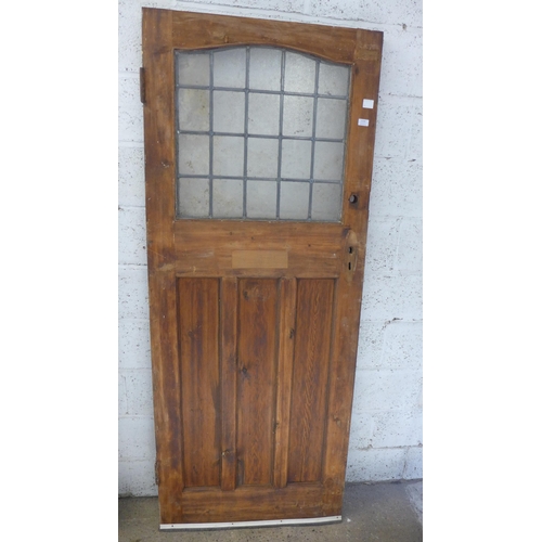 5150 - A 2010 x 810mm leaded glazed external door