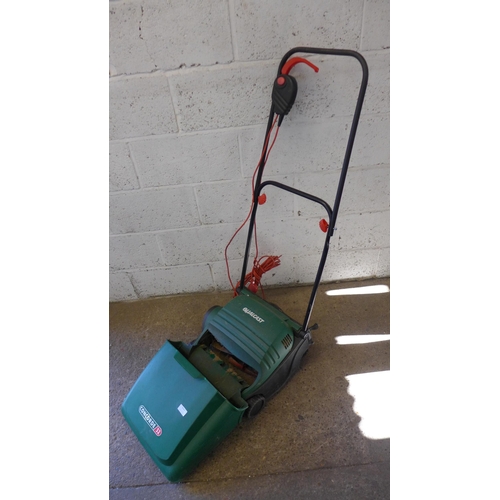 5167 - A Qualcast Concorde-32 electric cylinder lawnmower with collection box