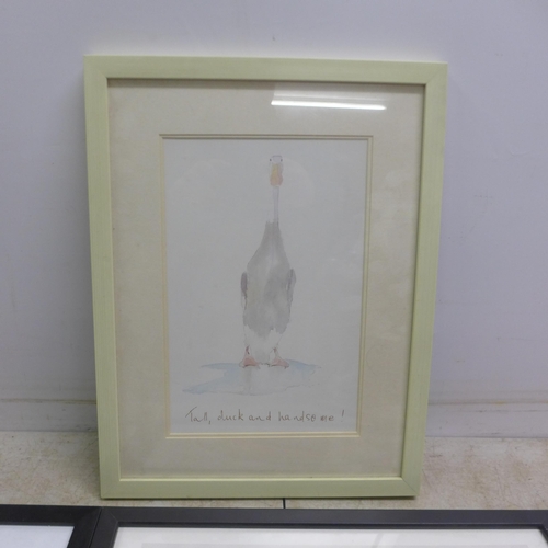 5045 - A selection of picture frames and framed prints including prints by Richard McNeil, 'Not At All Jack... 