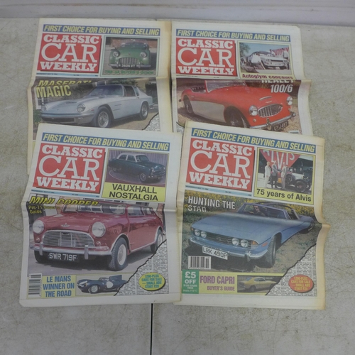 5056 - A collection of Classic Car weekly magazines and a collection of Aeroplane Maintenance and Operation... 