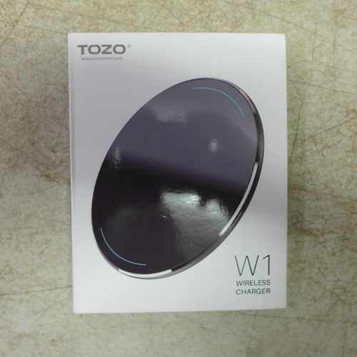 5057 - A box of 12 Tozo A1 earbuds, 6 Tozo A2 earbuds and 6 Tozo W1 wireless chargers