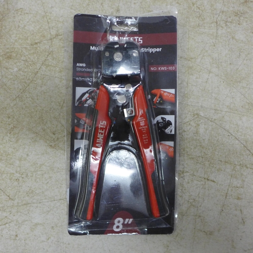 5059 - 11 Kaiweets wire strippers and 2 self adjustable wire crimping tool kits