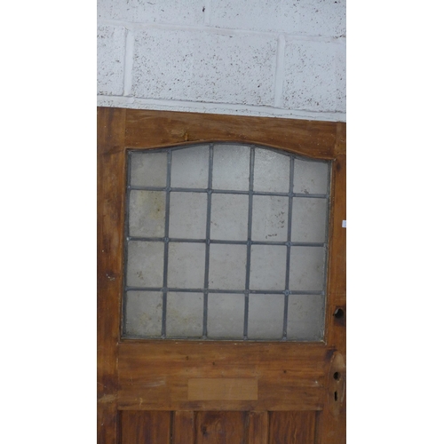 5150 - A 2010 x 810mm leaded glazed external door