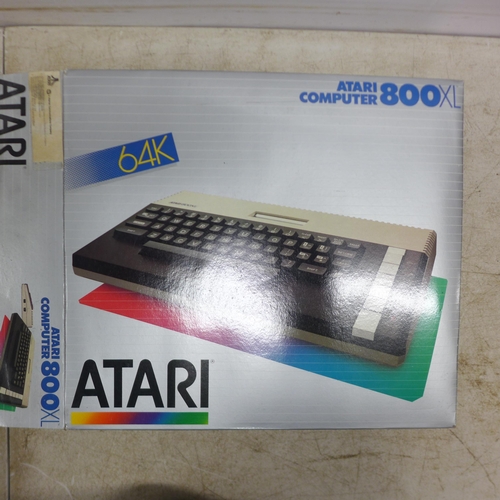 5080 - An Atari 800XL vintage computer system including an Atari 800XL, an Atari 1010 program recorder, an ... 