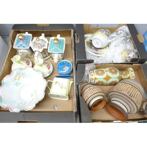 1003 - A collection of mixed china including Urigral, German, three tea pots, Czech, etc. **PLEASE NOTE THI... 